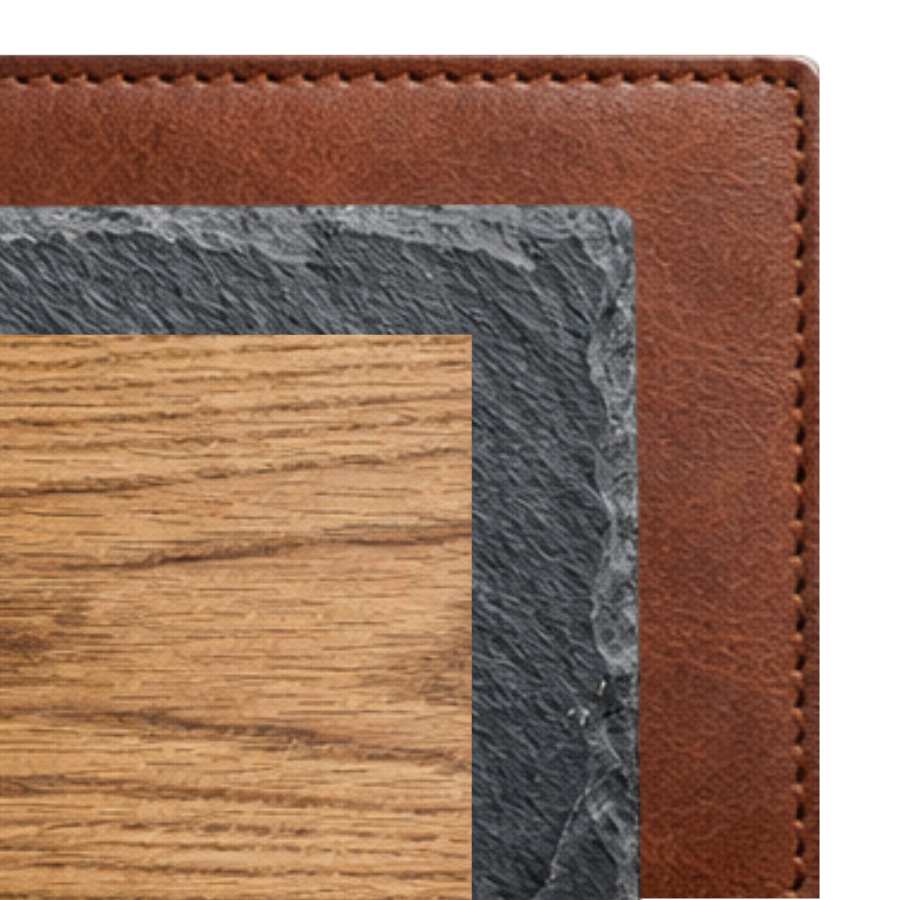 Heritage Trio Set (Wood • Slate • Leather)