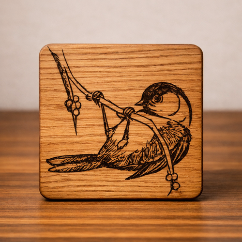Bird Inspired Coaster Set - Premium Engraved Drink Coasters