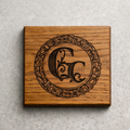 Handcrafted Wood Coaster Set – Premium Hardwood (Set of 4)