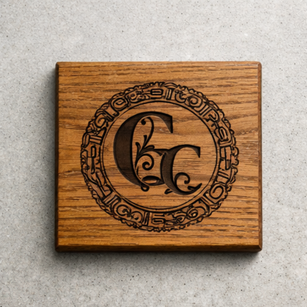 Handcrafted Wood Coaster Set – Premium Hardwood (Set of 4)